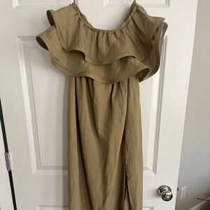 Strapless maxi dress